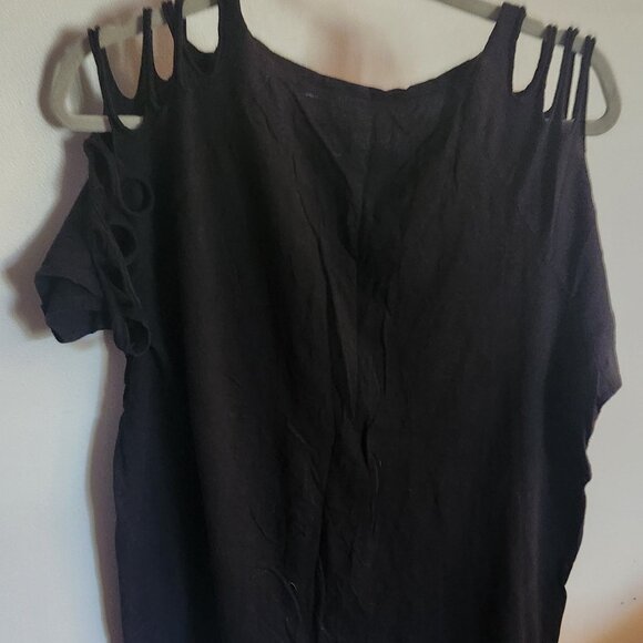 Love Sick Skull exposed shoulder Tee - Picture 4 of 4